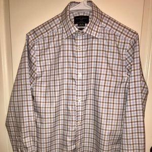 Black Brown 1826 Men’s Slim Fit Dress Shirt